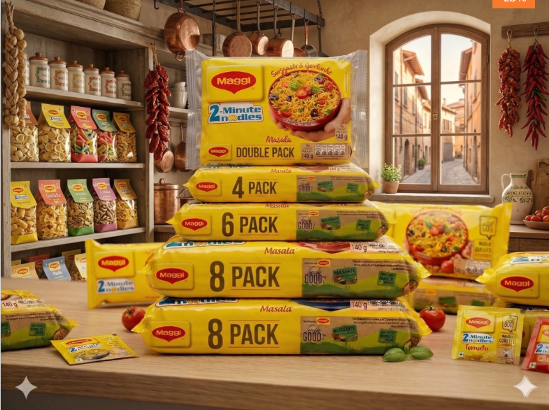 MAGGI Noodles 8 PA 8CK →  マギーヌードルパック 【インド】