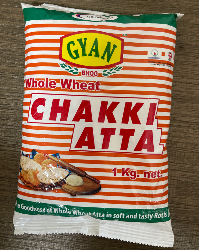 Gyan Chakki Atta（ギャン チャッキ アッタ / 全粒粉）【ネパール】,【1kg】 1袋