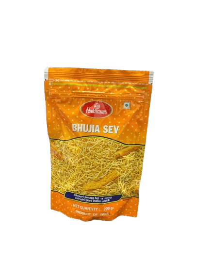 Bhujia Sev Indian Snacks（ブジア セブ / ひよこ豆のヌードルスナック）【ネパール】,【200g】 1袋