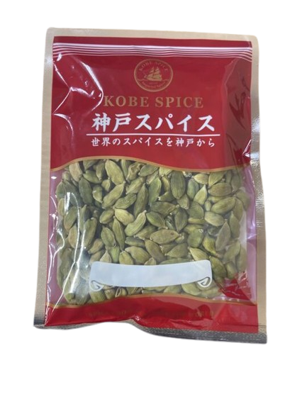 Green Cardamon Whole KS（グリーン カルダモン ホール）【インド】,【100g】 1袋