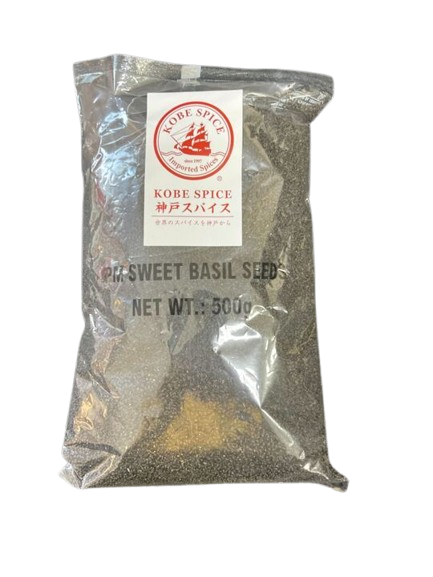 Sweet Basil Seed（スイートバジルシード）[インド],【500g】, 1袋