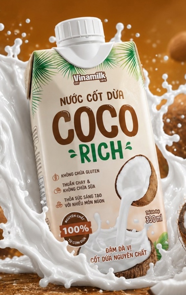 Nước Cốt Dừa Coco Rich 【ココナツミルク】330ml