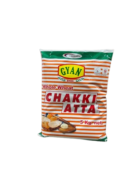 Gyan Chakki Atta（ギャン チャッキ アッタ / 全粒小麦粉）[ネパール],【5kg】 ,1袋