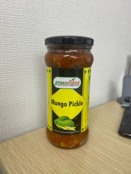 Mango Pickle green fibre（マンゴー ピクルス）【ネパール】,1瓶 400gram